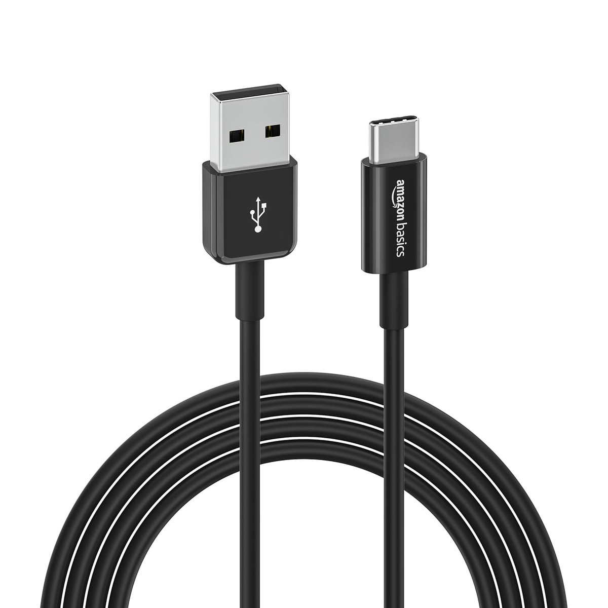 AmazonBasics kabel USB 1,8 m USB C USB A Męska Czarny