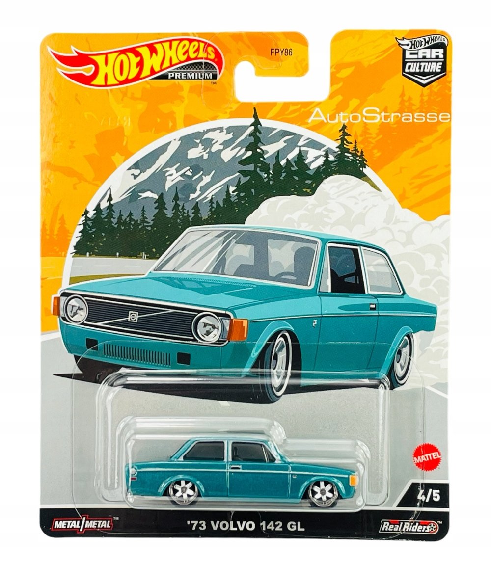 HOT WHEELS 2021 '73 VOLVO 142 GL AUTOSTRASSE 4/5 HCJ87 1:64 METALOWY NOWY