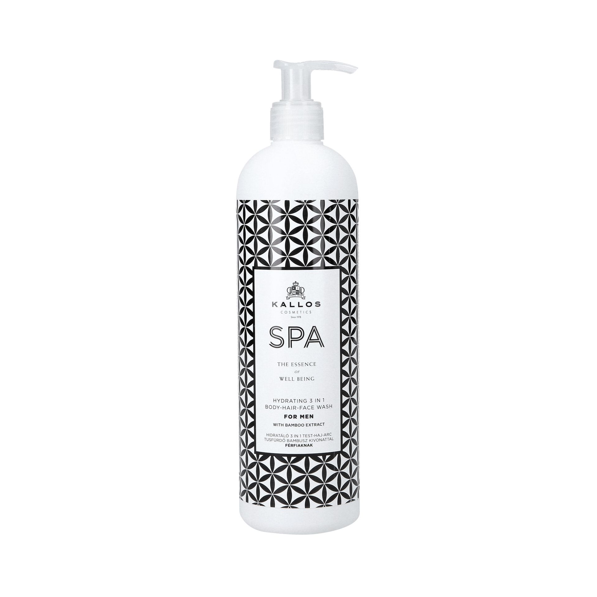 KALLOS SPA Nawilżający żel pod prysznic dla mężczyzn 3w1 500 ml