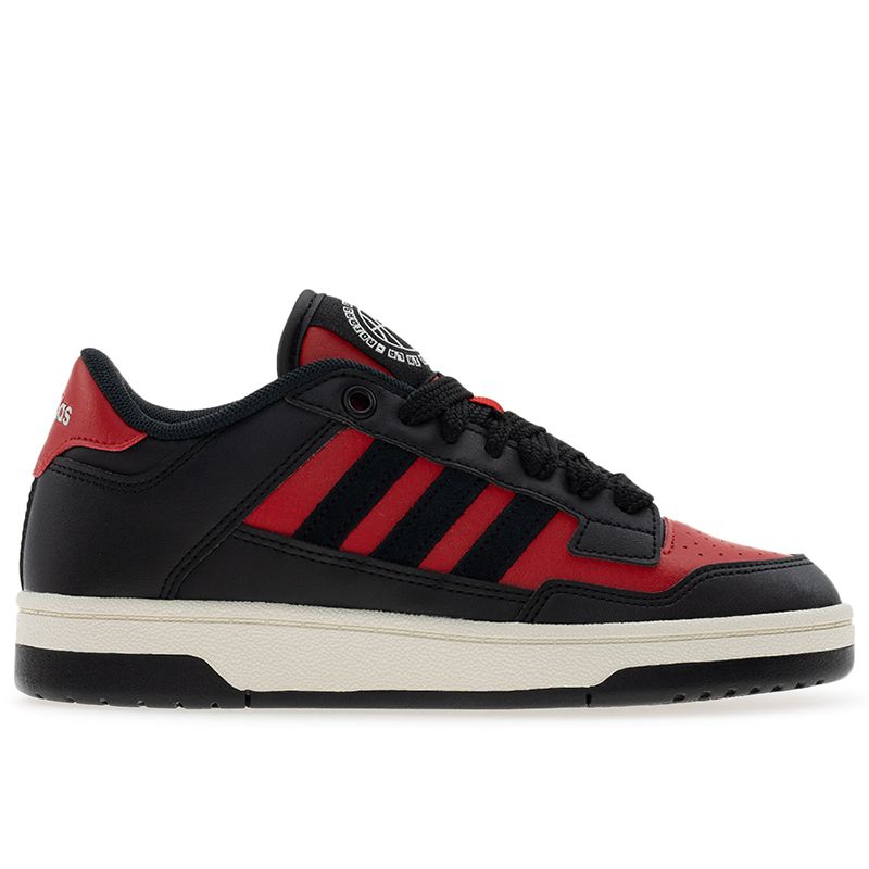 Buty dziecięce adidas Rapid Court Low J JR1020 - czarno-czerwone