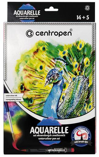 Markery akwarelowe pędzelkowe