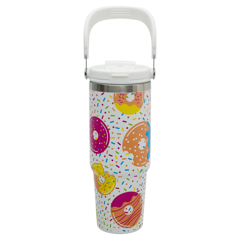 Kubek Termiczny, Candy Shop, Donut, Biały, 800 ml