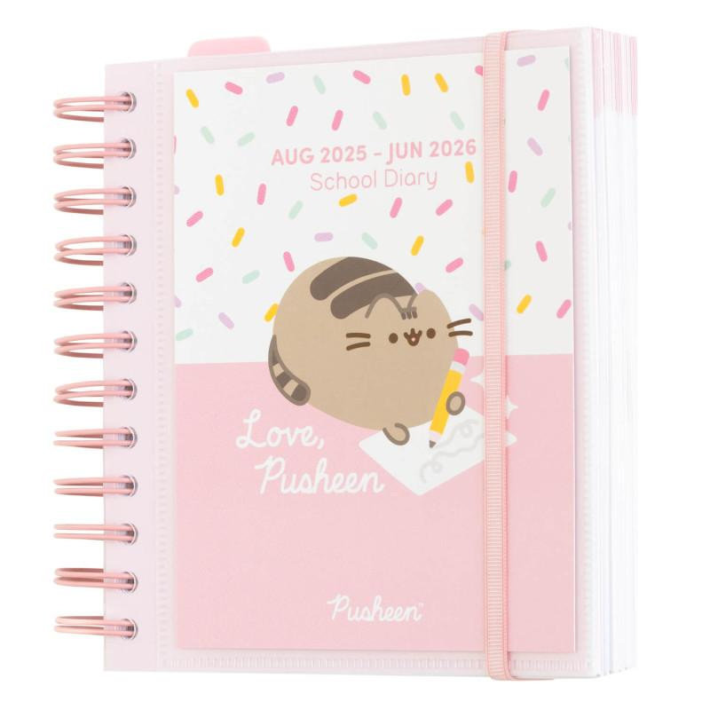 Kalendarz Dzienny, Pusheen 2025 2026, Notatnik, dla Dzieci, Planner, Kot