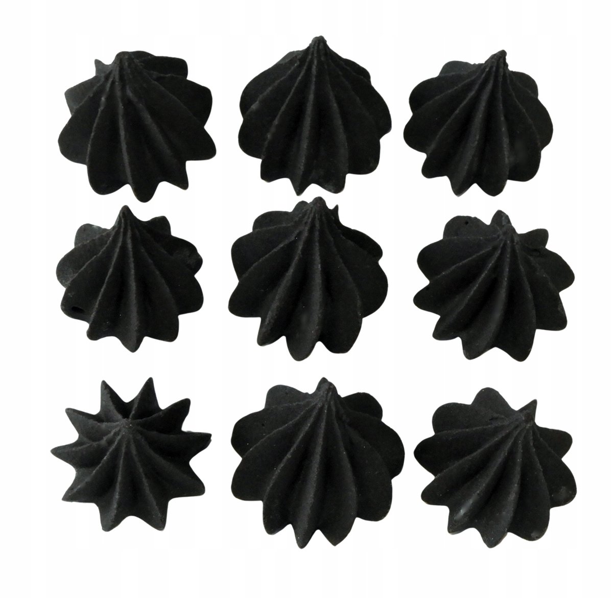 Posypka na tort bezy cukrowe ozdoby na tort dekoracje urodzinowe czarny