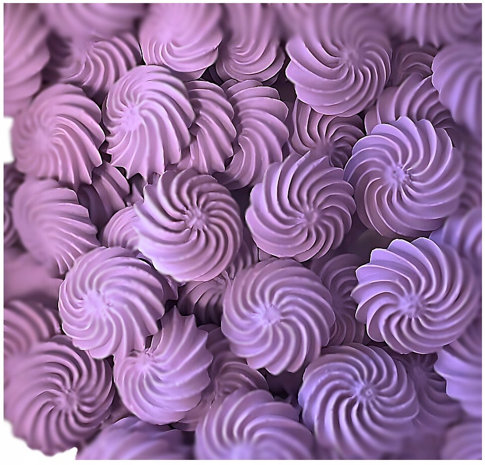 Posypka ozdoby na tort bezy beziki fioletowy dekoracje urodziny 10 szt