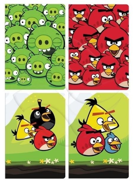 Kołozeszyt w kratkę Angry birds InterDruk A5 80k