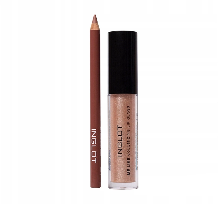 Inglot Plump & Define Lip Makeup Set zestaw kosmetyków do makijażu ust błyszczyk 54 + konturówka 63
