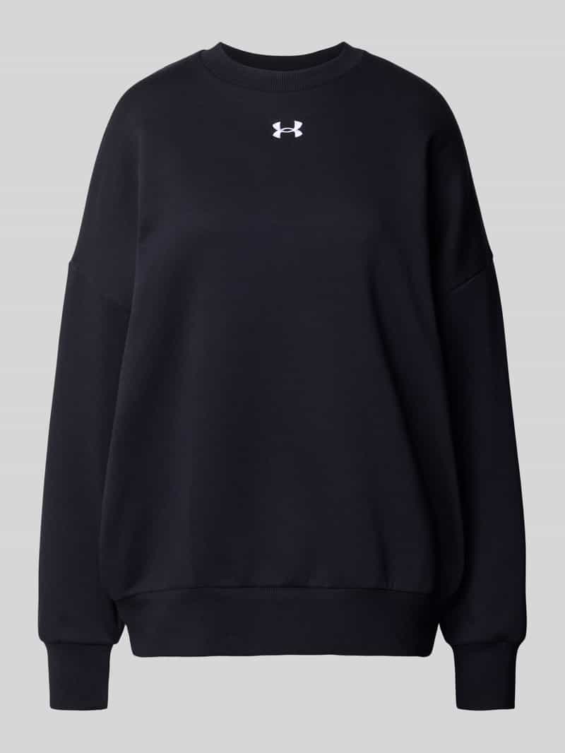 Bluza o kroju oversized z prążkowanymi wykończeniami