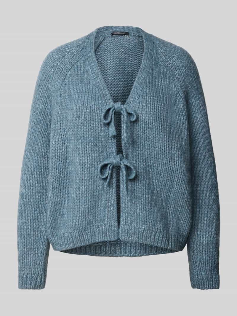 Kurtka z dzianiny z wiązaniem