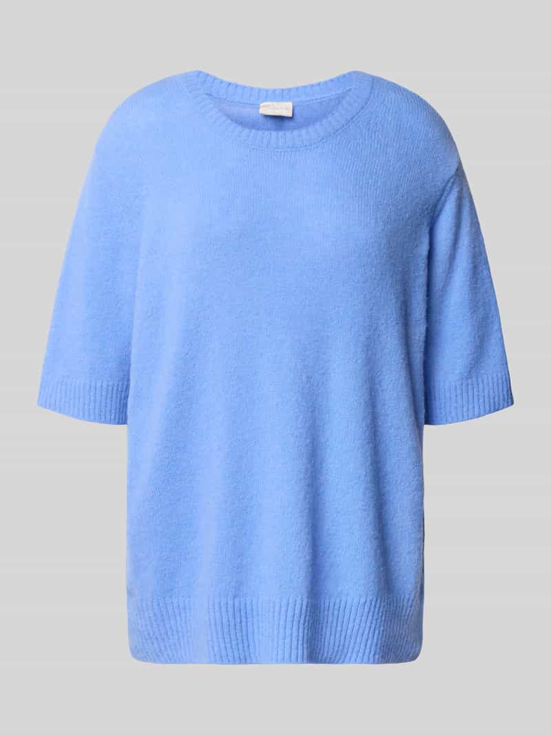 Sweter z dzianiny o kroju oversized z okrągłym dekoltem