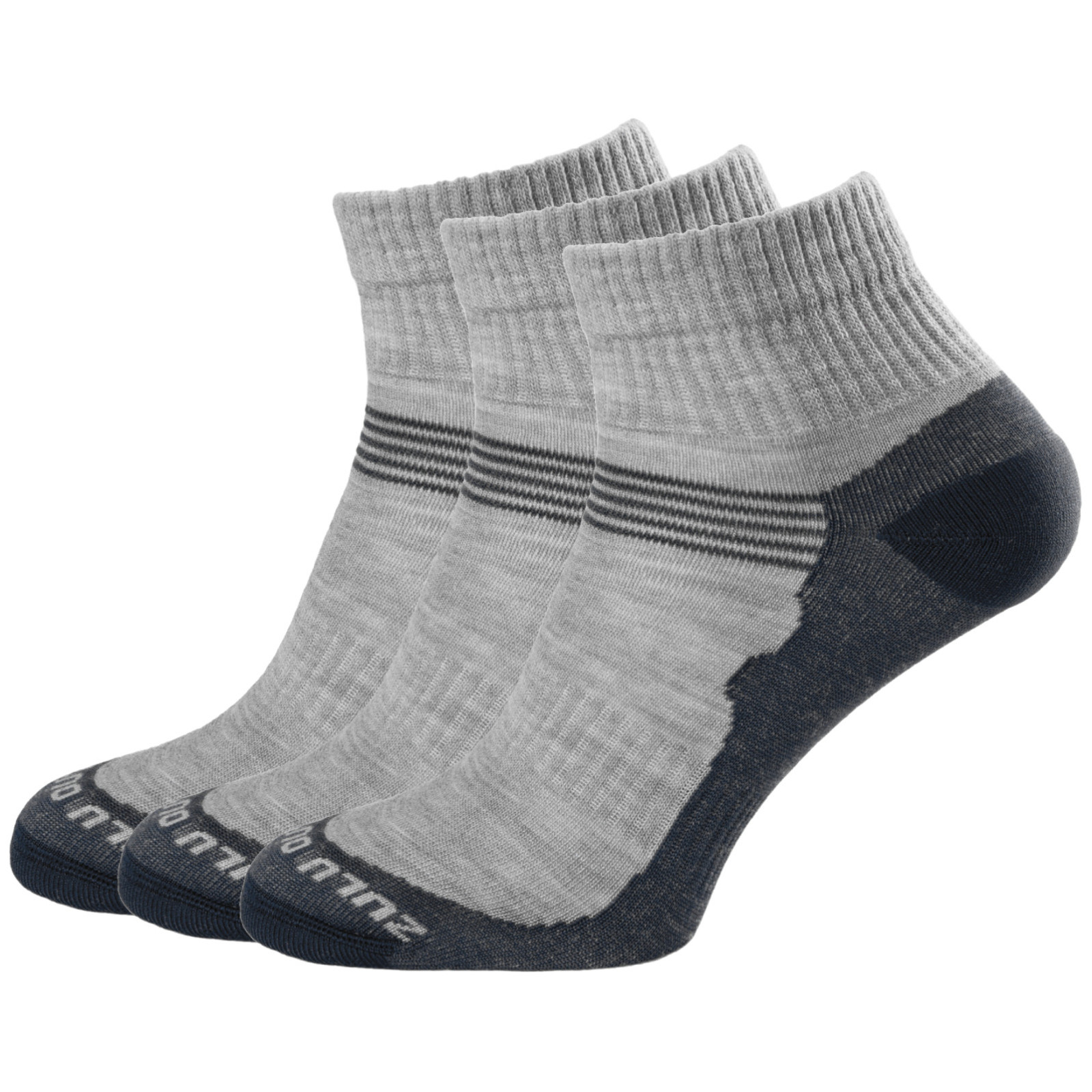 Skarpetki Zulu Merino Lite 3 pack Rozmiar skarpet: 39-42 / Kolor: szary/czarny