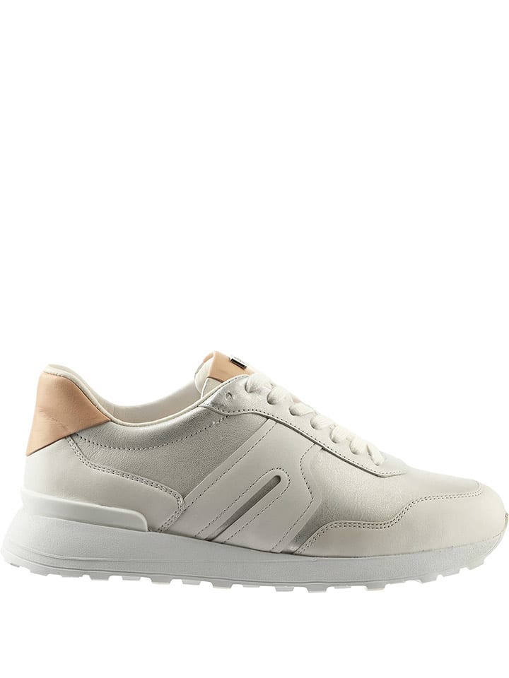 Högl Skórzane sneakersy w kolorze beżowym