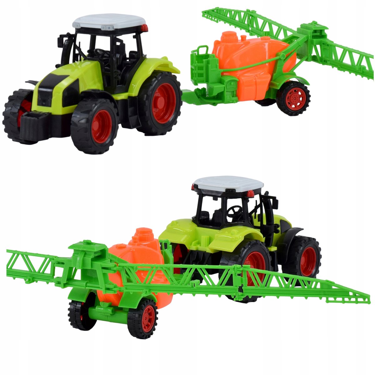 Traktor Ciągnik Rolniczy Z Opryskiwaczem Zestaw Farmer Maszyna