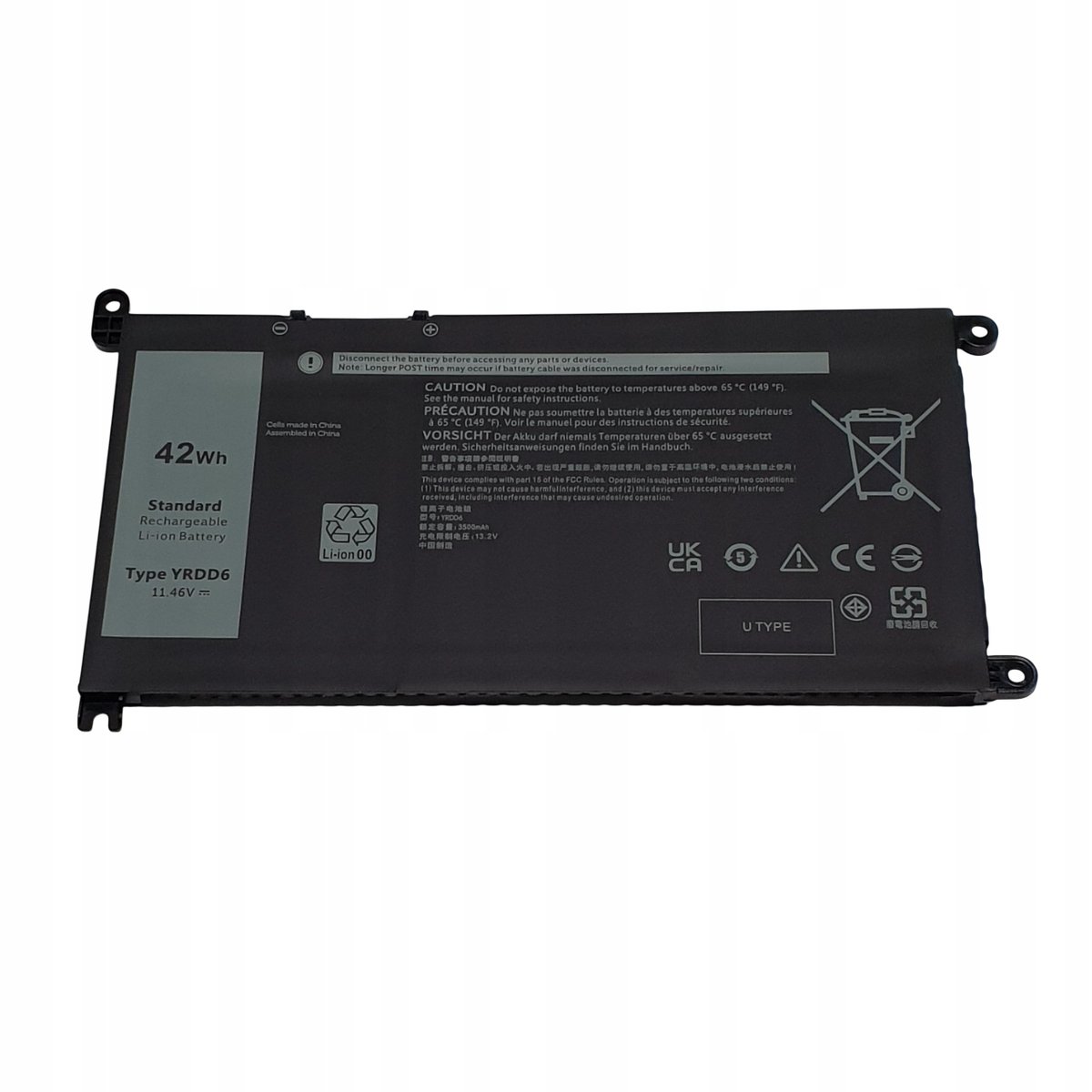 Bateria do Dell Latitude 3500 Vostro 5490 5590 Inspiron 5481 5482 YRDD6