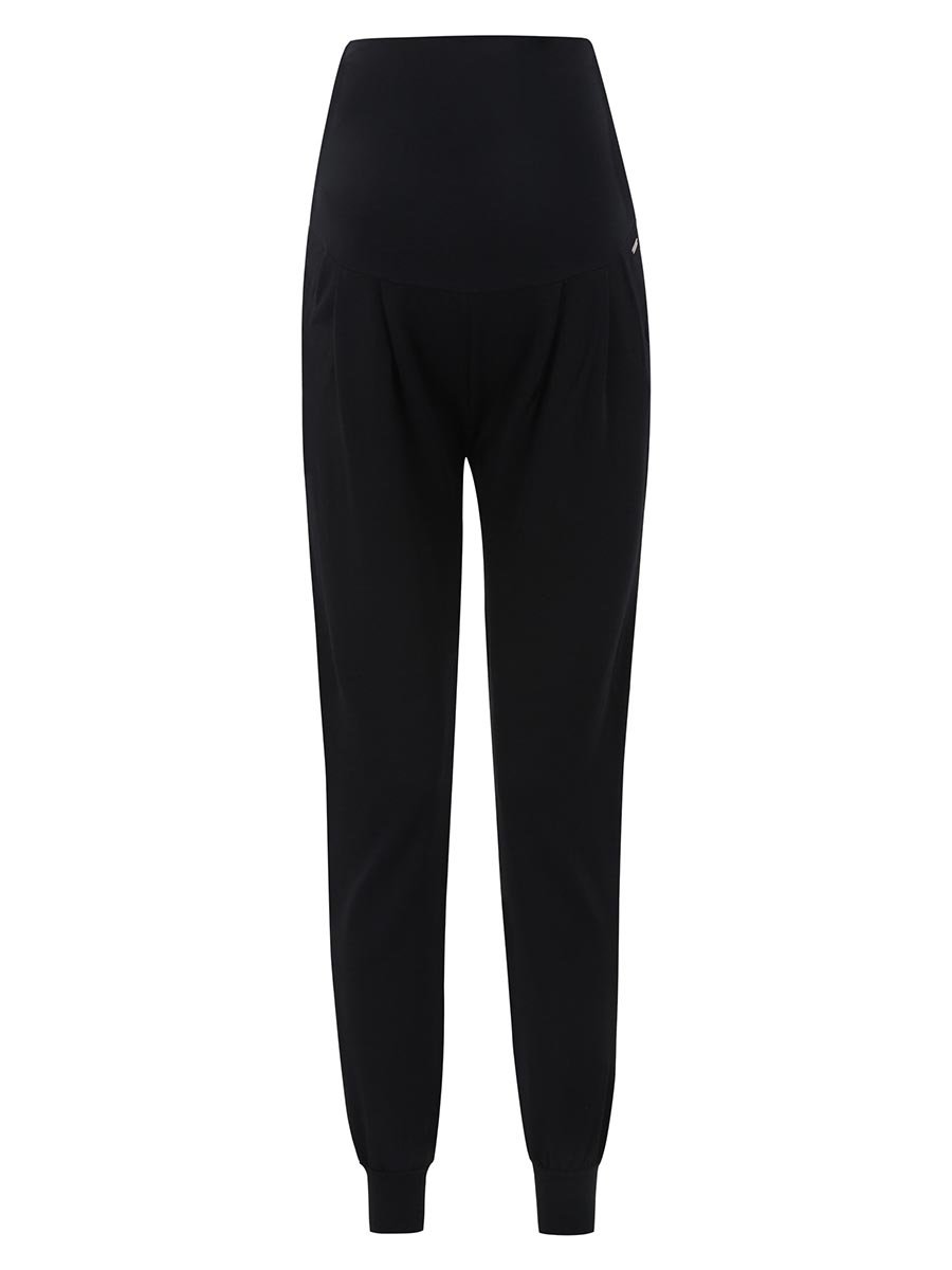 Damskie spodnie dresowe ciążowe czarne Bellybutton Maternity, r.XS