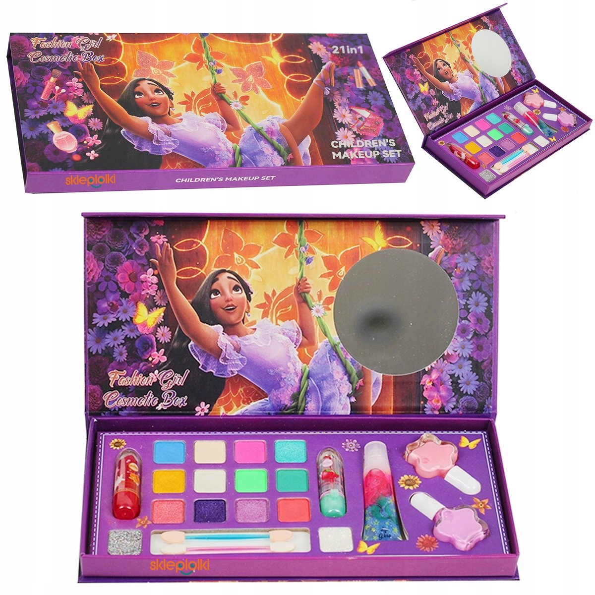 ZESTAW KOSMETYKÓW DLA DZIECI PALETKA MAKEUP KOSMETYKI DO MALOWANIA CIENIE