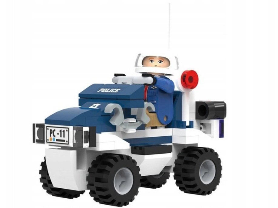 Playtive Zestaw konstrukcyjny KLOCKI QUAD POLICYJNY DLA DZIECI 79el.