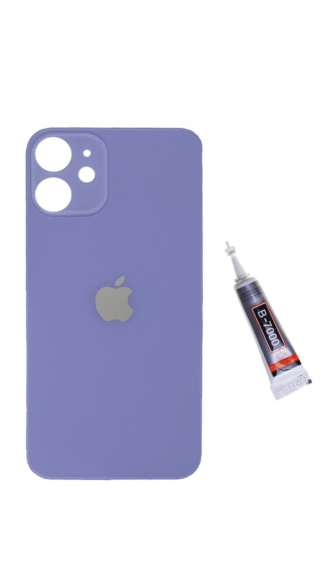 OEM Panel tylny fioletowy do iPhone 12 Big Hole szkło tylne kłapka plecki