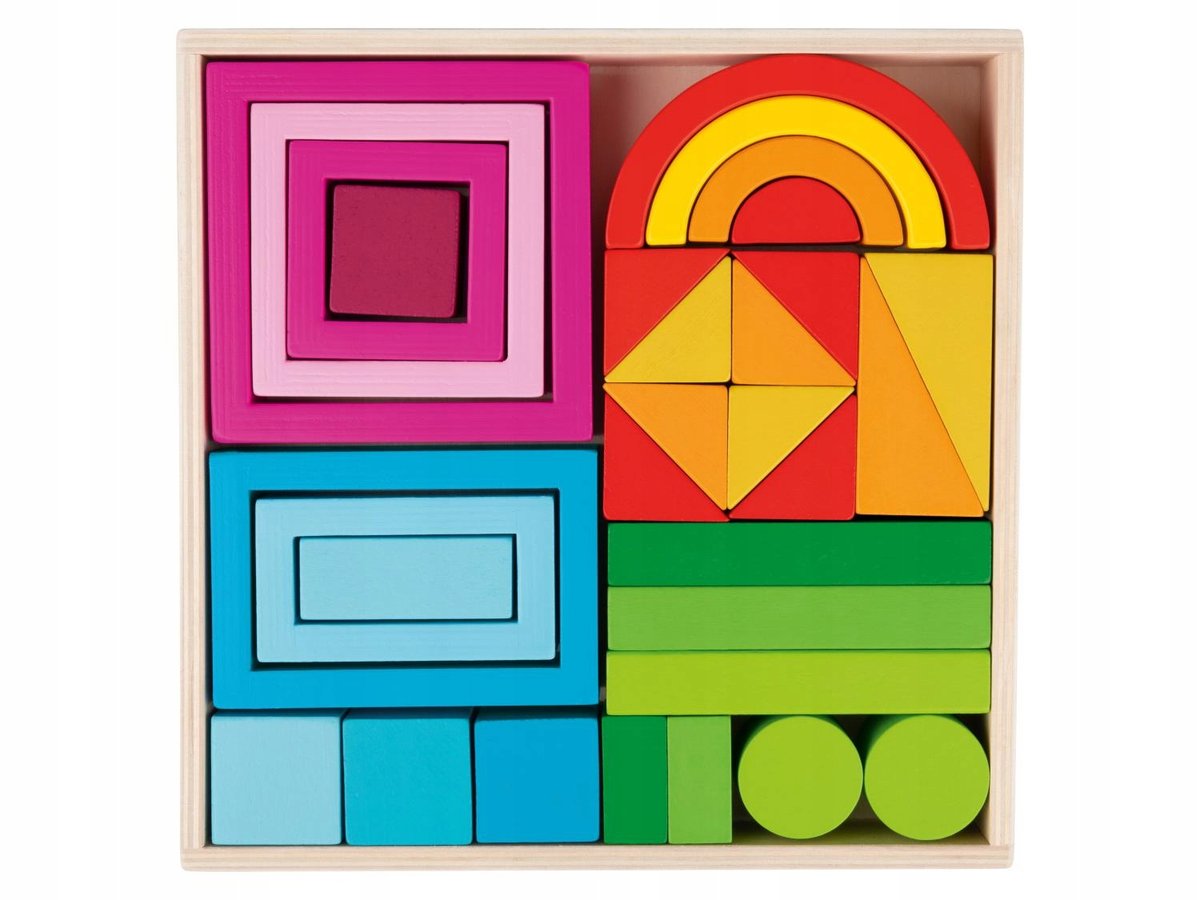 Playtive Drewniana tęcza do zabawy Montessori