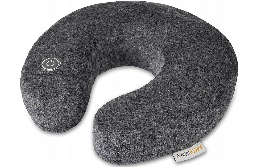 Poduszka Medisana NM-87L podróżna do masażu szyi szara podtrzymuje głowę