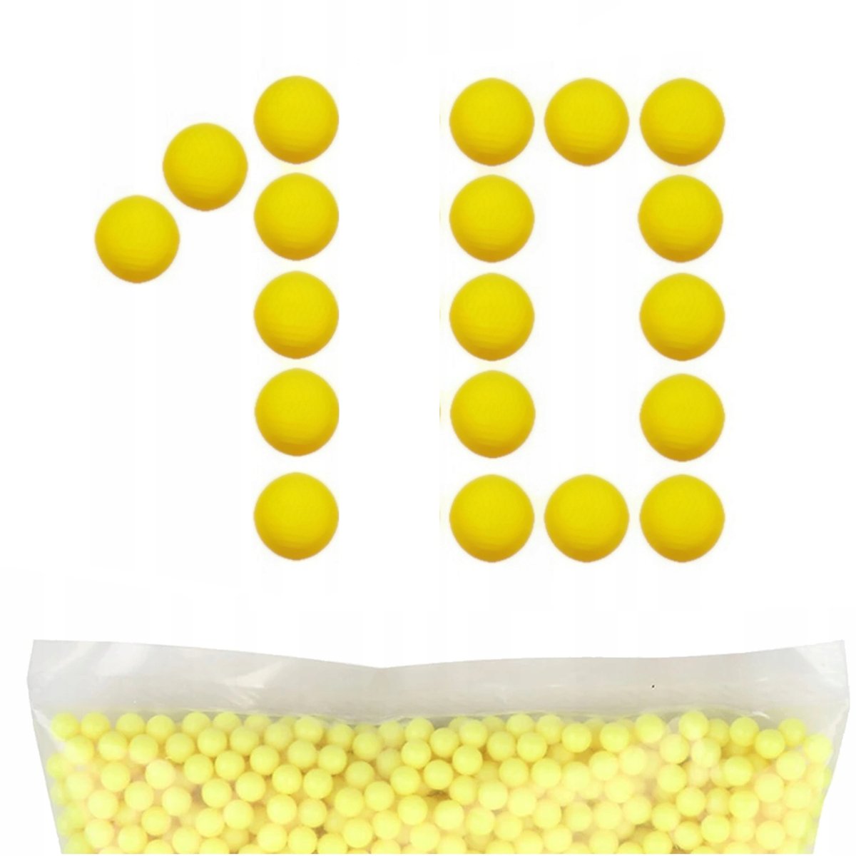 AMUNICJA NABOJE KULKI PLASTIKOWE BEZSZWOWE 6mm 100 sztuk do ASG PISTOLETU