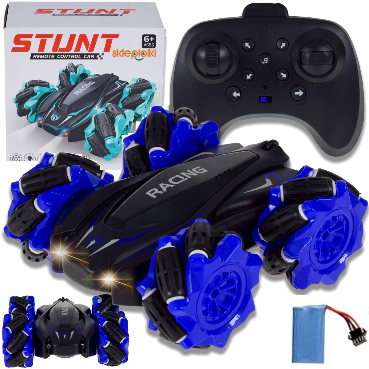 SAMOCHÓD AUTO RC ZDALNIE STEROWANE DŹWIĘK ŚWIATŁA ZESTAW NA PILOT ZABAWKA