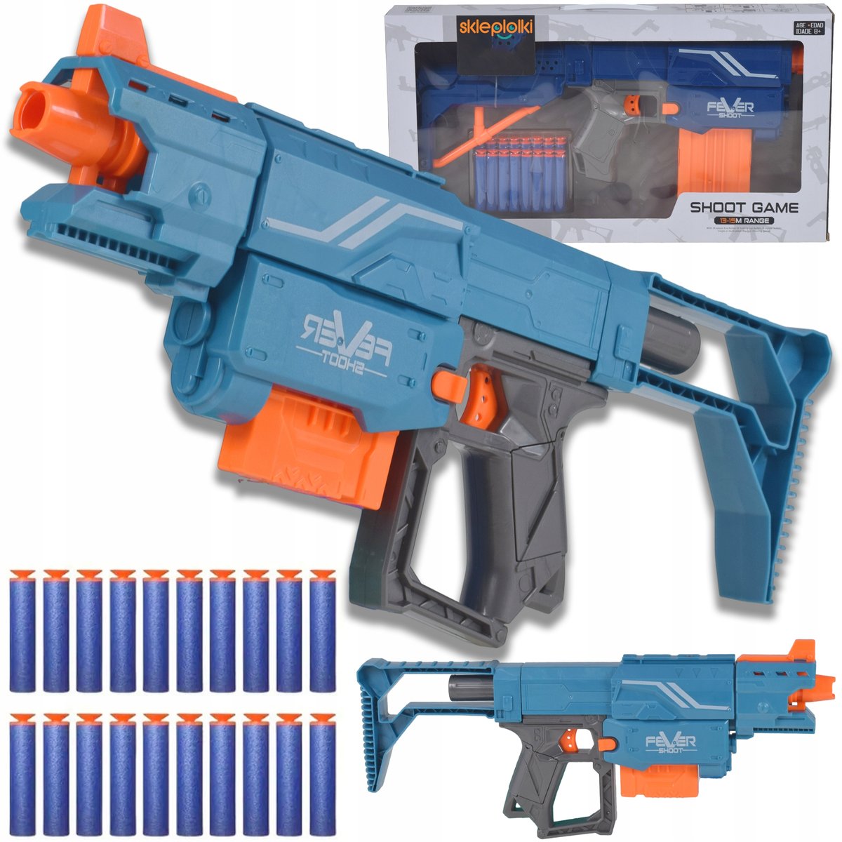 BEZPIECZNA WYRZUTNIA AUTOMATYCZNA NA MIĘKKIE STRZAŁKIPIANKI KARABIN ZABAWKA