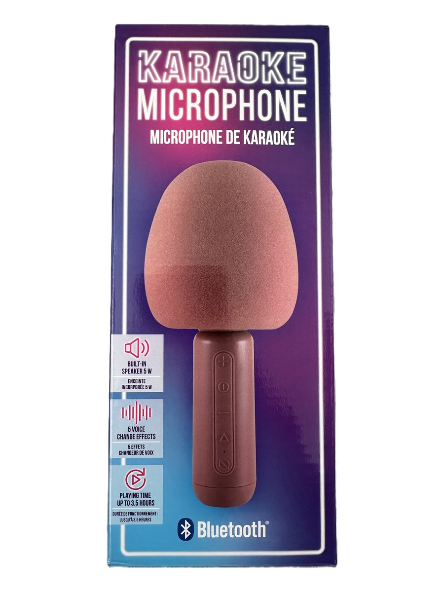 Mikrofon karaoke bezprzewodowy dla dzieci do śpiewania bluetooth