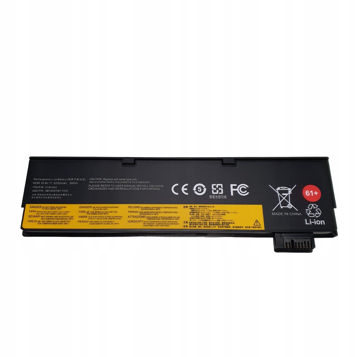 Bateria do Lenovo ThinkPad T470 T480 01AV452 61+