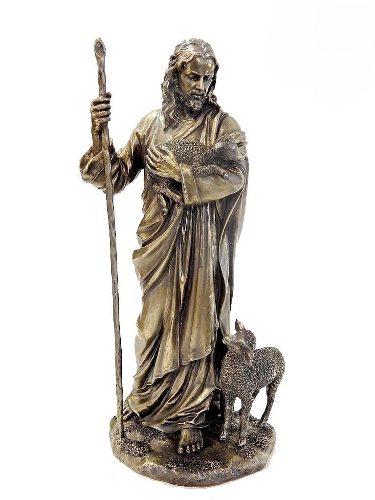 DOBRY PASTERZ Z OWCAMI FIGURKA VERONESE RELIGIJNA PREZENT DLA DUCHOWNYCH