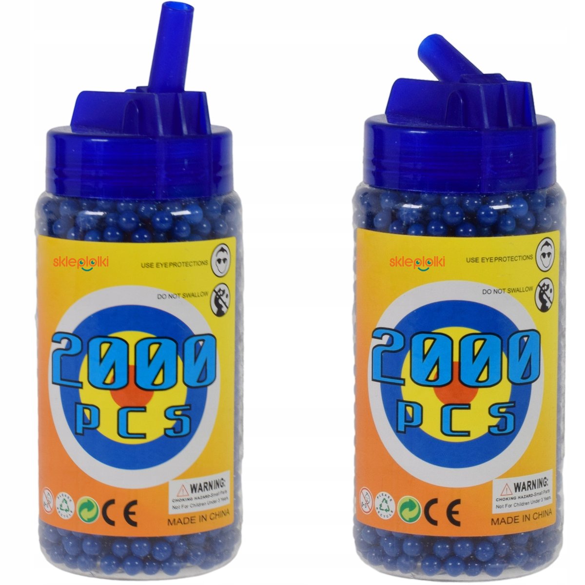 2000 SZTUK KULEK PLASTIKOWYCH DO PISTOLETU KARABINU BB 6MM RÓŻNE KOLORY