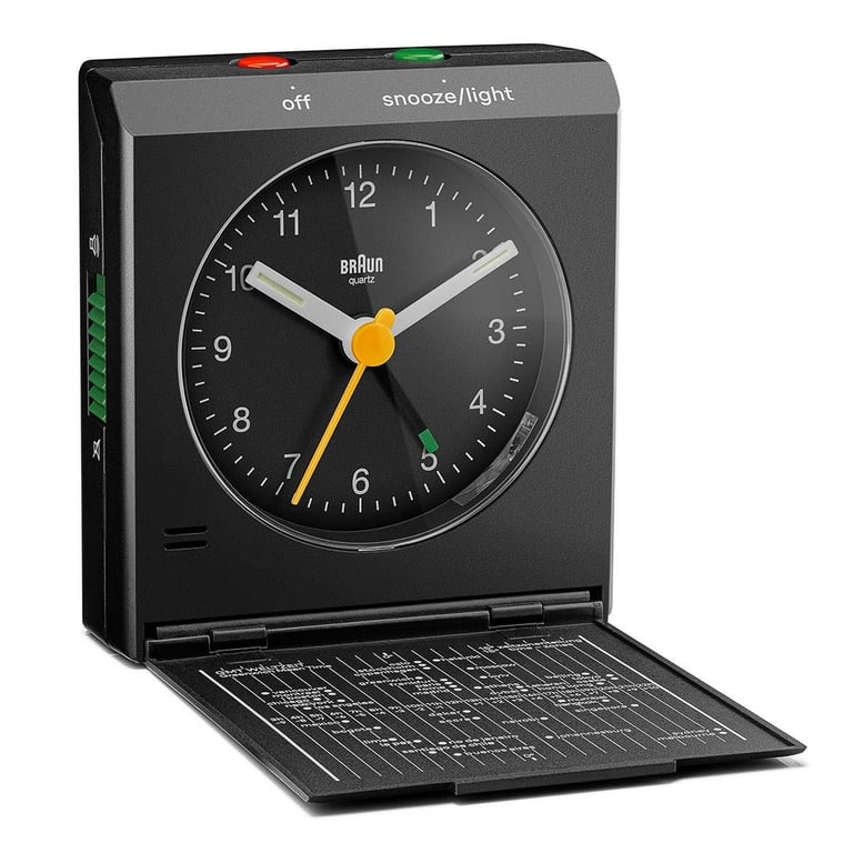 Braun BC05B zegar ścienny / stołowy Zegar analogowy Prostokąt Czarny