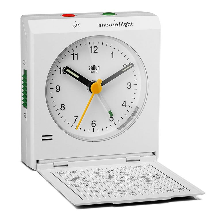 Braun BC05W zegar ścienny / stołowy Zegar analogowy Prostokąt Biały