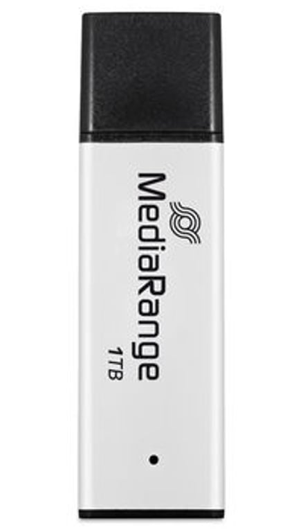MediaRange MR1905-1 pamięć USB 1 TB USB Typu-A 3.2 Gen 1 (3.1 Gen 1) Czarny, Srebrny MR1905-1