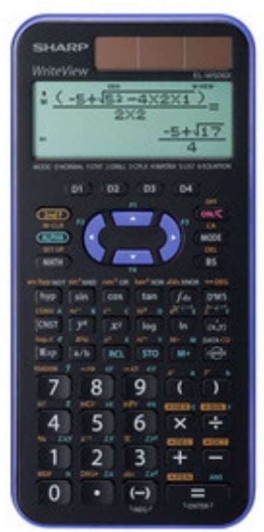 Sharp EL-W506TBSL kalkulator Komputer stacjonarny Kalkulator naukowy Czarny