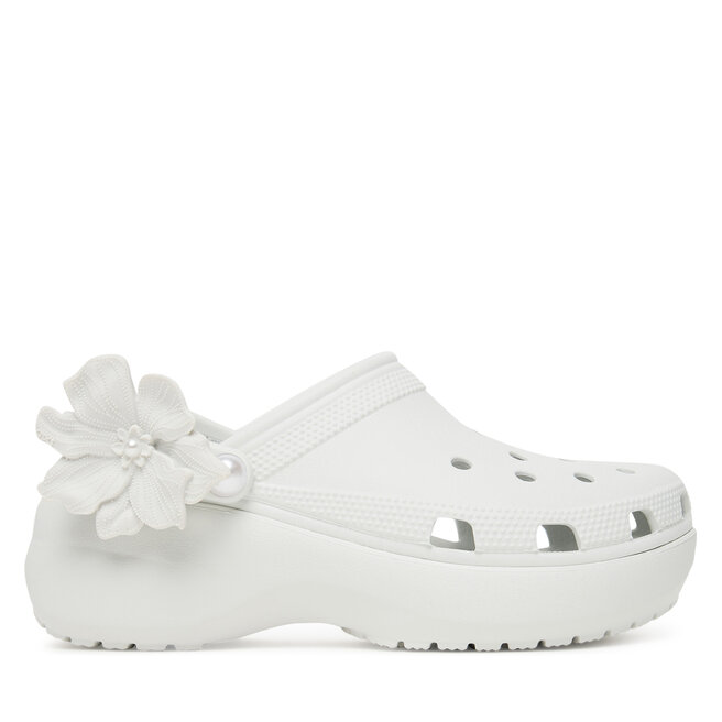 Klapki Crocs Classic Bouquet Platform Clog 211292 Biały