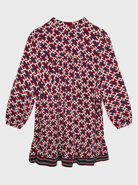 Tommy Hilfiger Sukienka codzienna Monogram KG0KG06886 Kolorowy Regular Fit