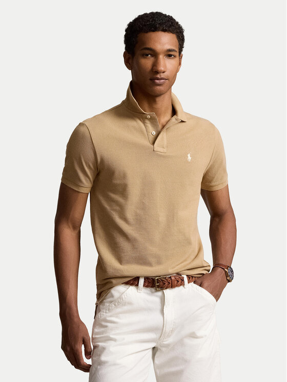 Polo Ralph Lauren Polo 710536856379 Beżowy Slim Fit