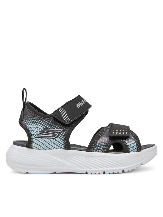 Skechers Sandały Microspec-Splash- 407034L/BKSL Czarny