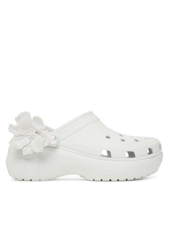 Crocs Klapki Classic Bouquet Platform Clog 211292 Biały