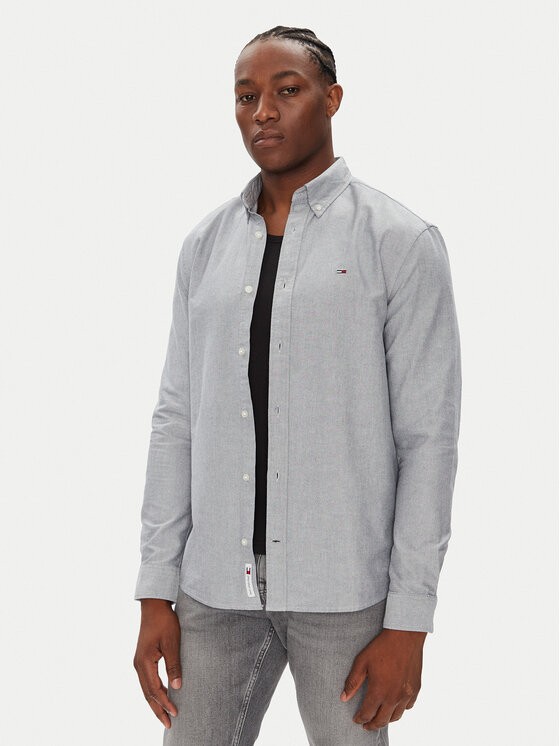 Tommy Jeans Koszula DM0DM21298 Niebieski Regular Fit