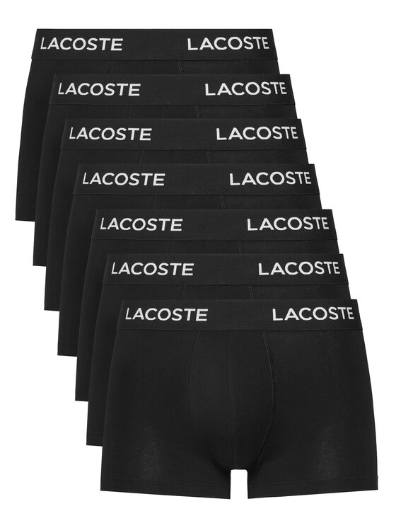 Lacoste Komplet 7 par bokserek 5H2385 Czarny