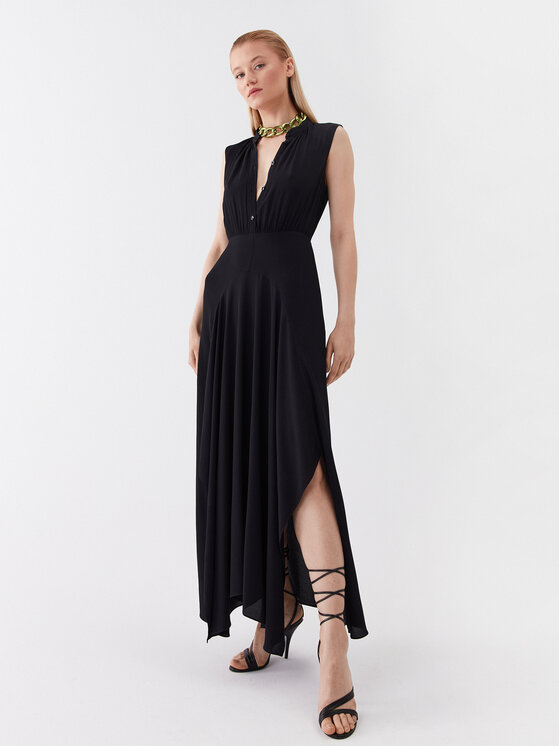 Patrizia Pepe Sukienka codzienna 2A2575/A8I1-K103 Czarny Regular Fit