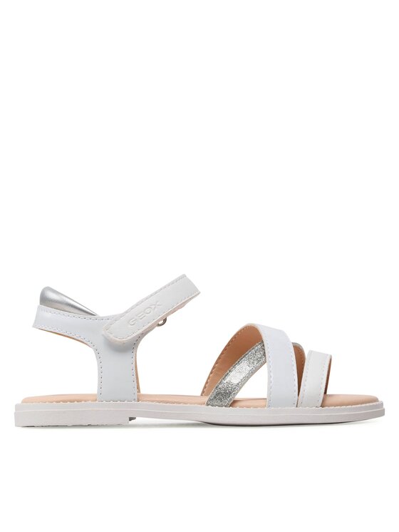 Geox Sandały J Sandal Karly Girl J5235D00254C1000 S Biały