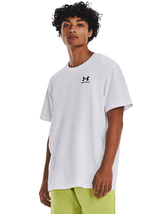 Under Armour T-Shirt Ua Logo Emb 1373997 Biały Relaxed Fit