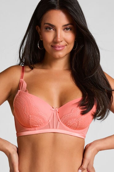 Hunkemöller Biustonosz push-up z fiszbinami Robijn Różowy
