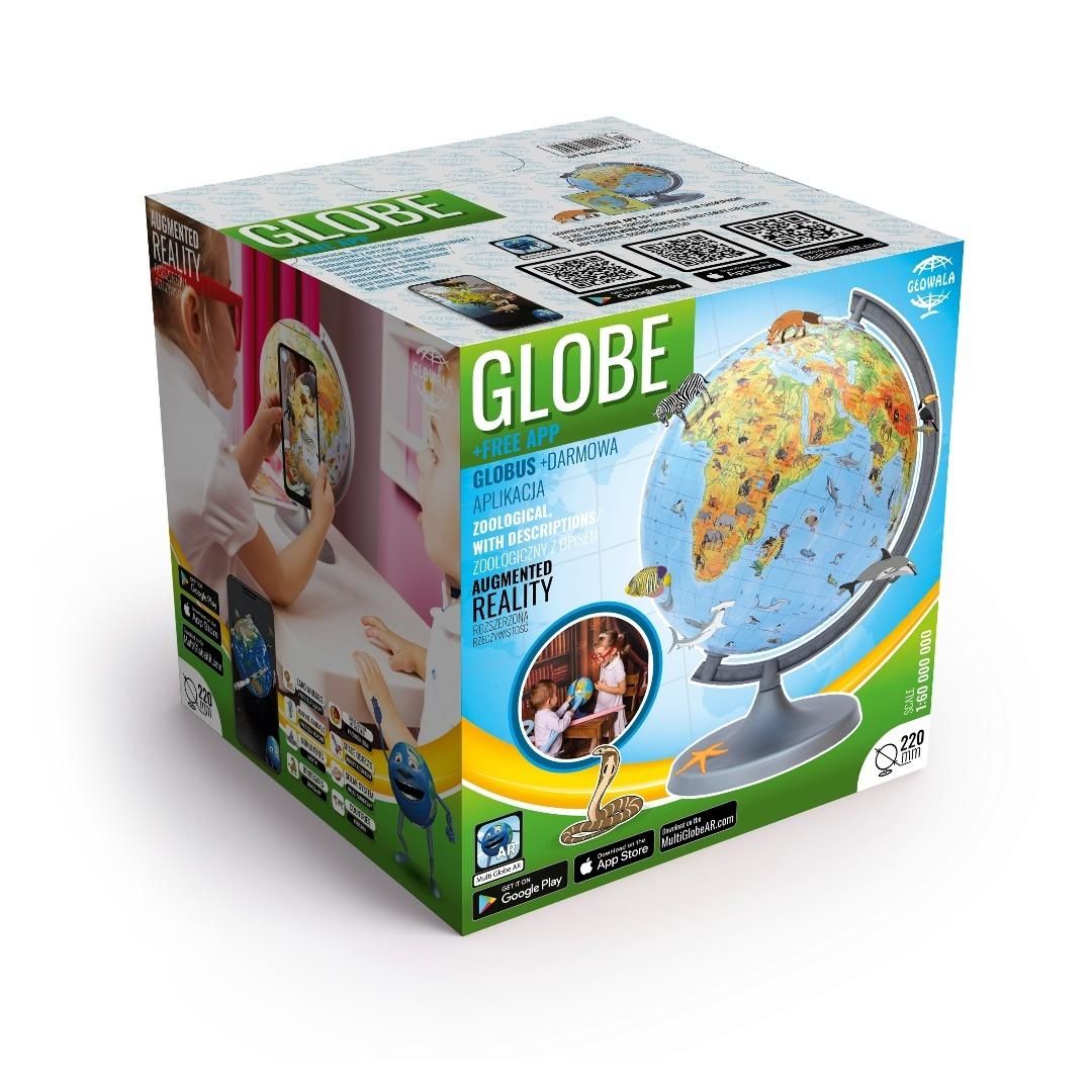 Globus zoolog. w kartonie Multi Globe Ar 22cm Sk