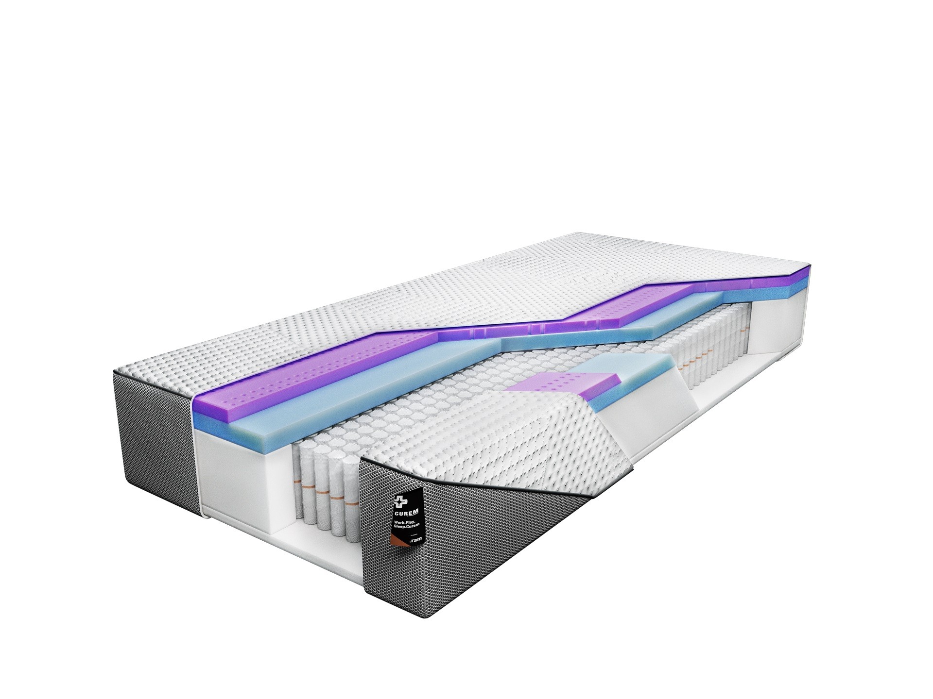 Materac Curem .RAM sprężynowy