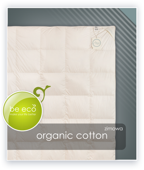 ORGANIC COTTON kołdra zimowa puch 100% AMZ