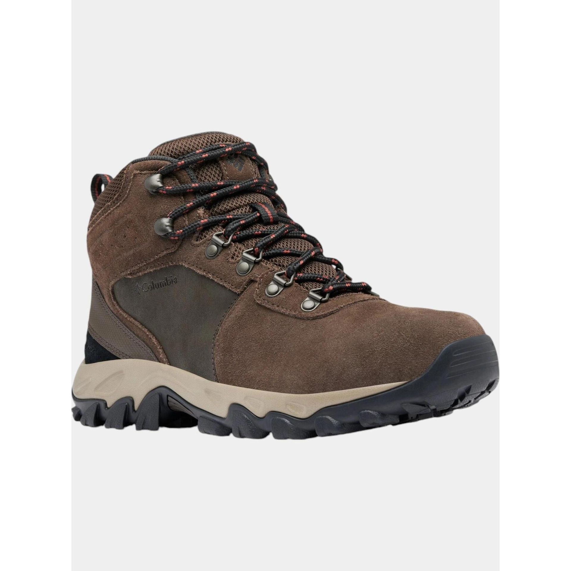 Columbia Newton Ridge Plus 2 zamszowe buty trekkingowe męskie ze średnim stanem, Kordovan Spice, 41 EU